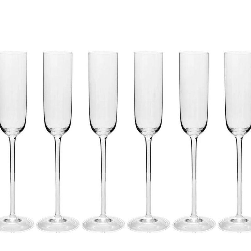 Jogo de 6 taças de cristal para Champagne 232ml - Cocktail Shop